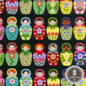 Robert Kaufman Matryoshka Doll Matrioszka