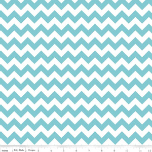 Riley Blake Small Chevron Aqua