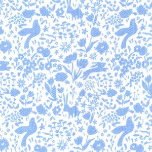Michael Miller Double Gauze Shadow Garden Blue