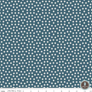 Riley Blake Lucky Star Gwiazdki Mini Navy
