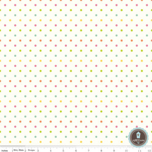 Riley Blake Swiss Dots Kropki Multi Na Ecru