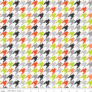 Riley Blake Houndstooth Kurza Stopka Halloween