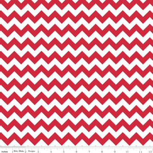 Riley Blake Small Chevron Czerwony