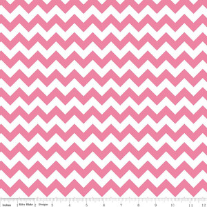 Riley Blake Jersey Small Chevron Hot Pink