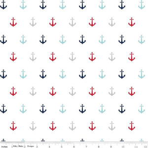 Riley Blake Double Gauze Anchors Multi