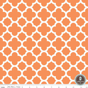 Riley Blake Quatrefoil Orange