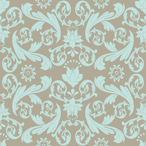 Riley Blake Kensington Ornamentowe Wzory Niebieski Z Brązem