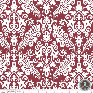 Riley Blake Medium Damask Burgund