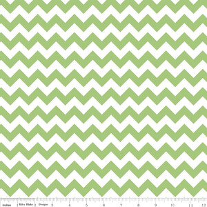 Riley Blake Small Chevron Zielony