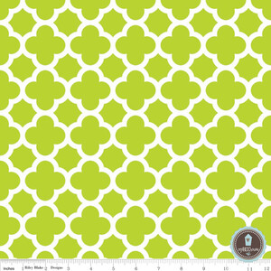 Riley Blake Quatrefoil Lime