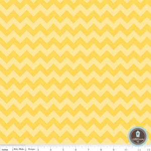 Riley Blake Small Chevron Zygzak Yellow