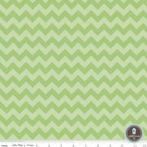 Riley Blake Small Chevron Zygzak Green
