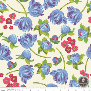 Riley Blake Floribella Tulipany Blue