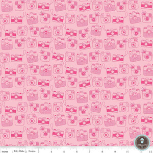 Riley Blake Snapshot Aparaty Pink